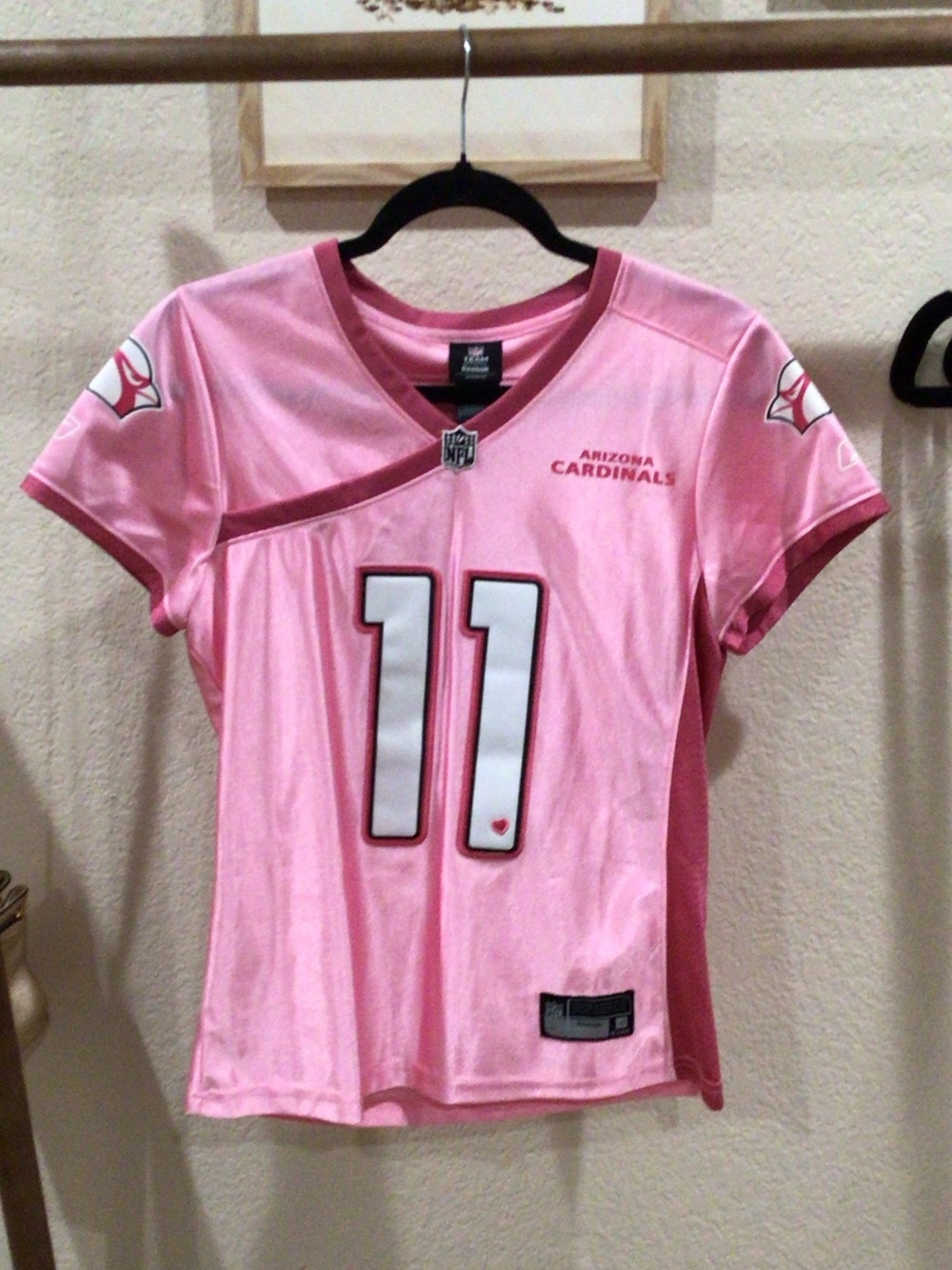 Reebok Women's Pink Arizona Cardinals #11 Jersey